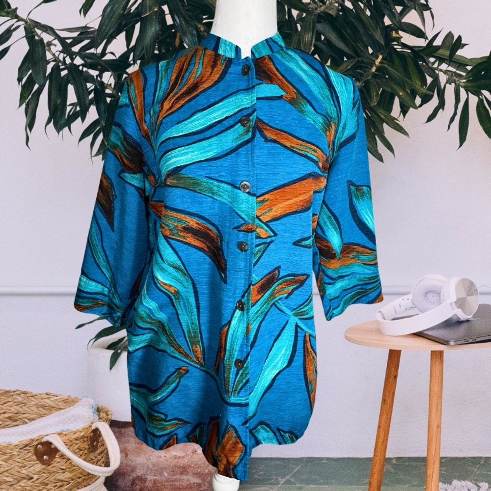 Vintage Abstract Button Down Shirt